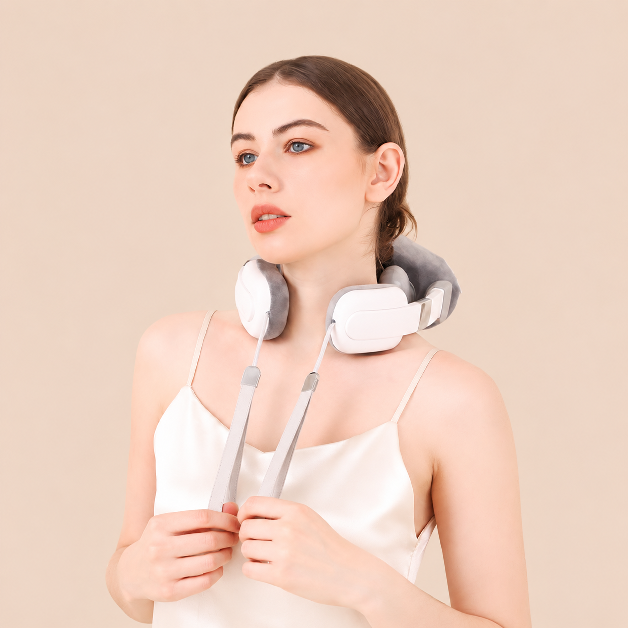 Smart Neck Shoulder Massager Shawl Heat Therapy Trapezius Muscle Kneading Cervical Relief Massager