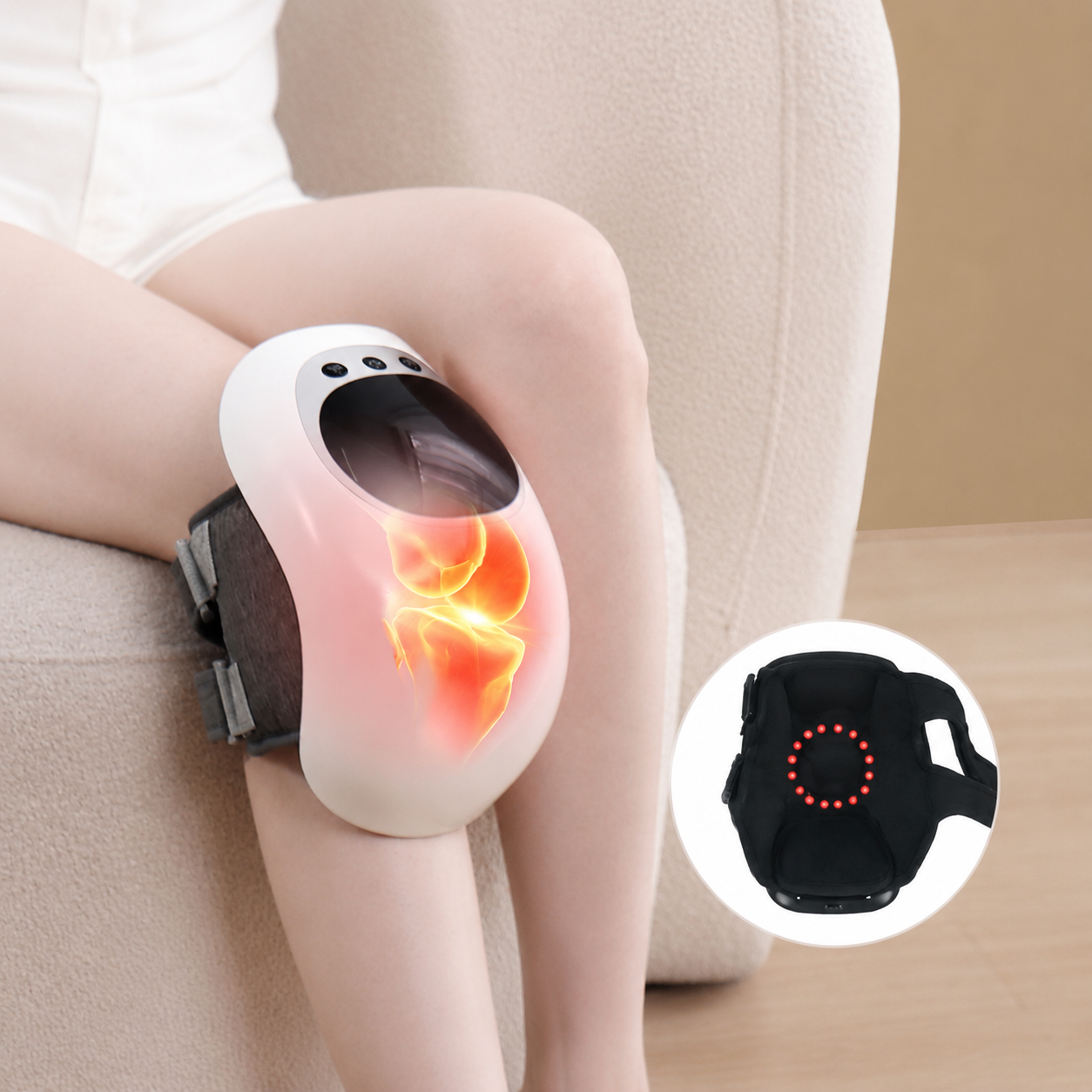 Heating Vibration Knee Massager Joint Relaxation Massage Device